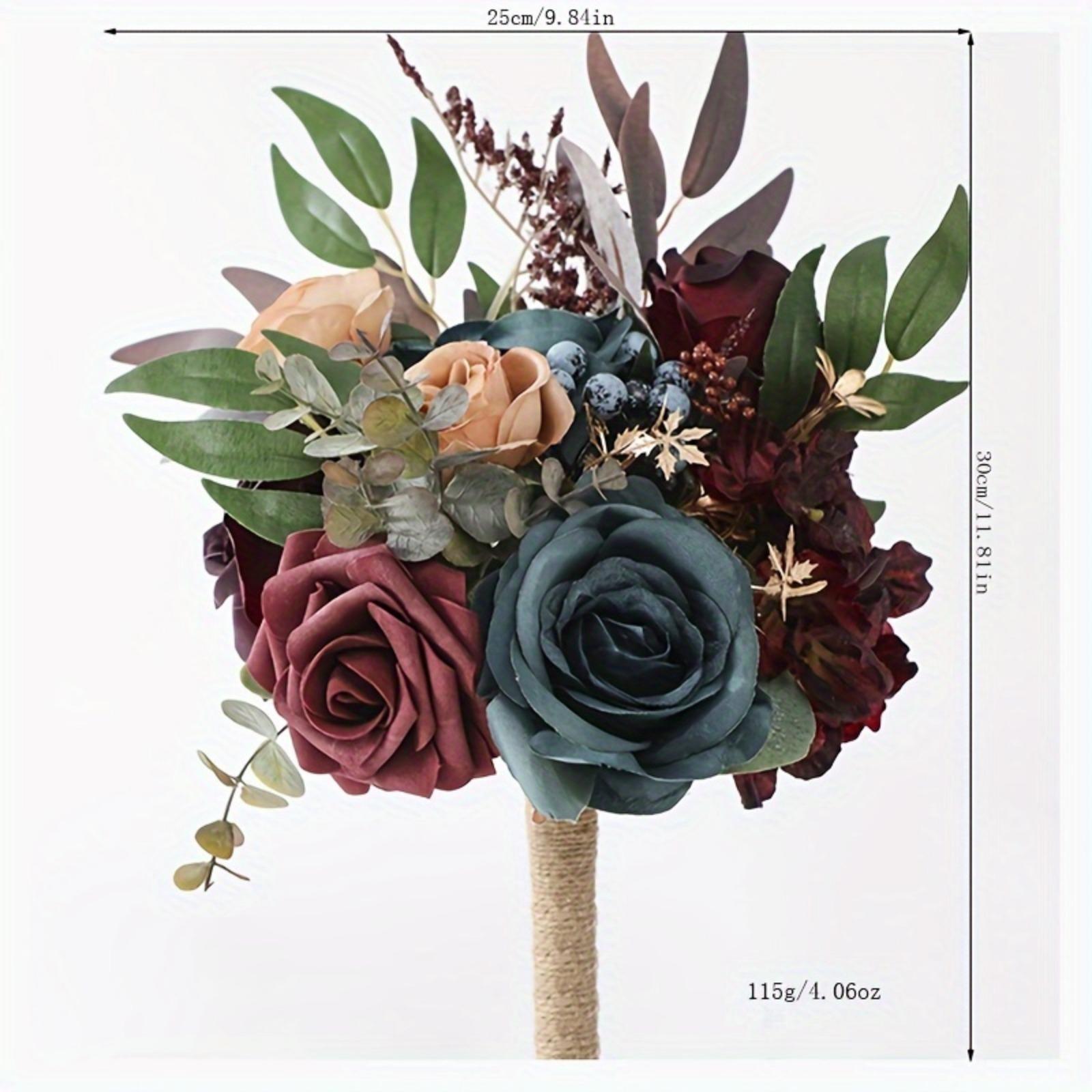 Artificial Lavender Bridesmaid Bouquet | Wedding Ceremony Anniversary & Bridal Party in Navy Blue Orange White Purple
