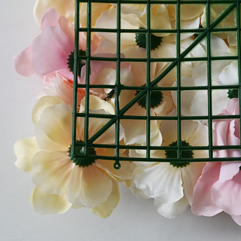 Faux Flower Wall Panel | Pink Floral Backdrop for Party Wedding Baby Shower & Home Accent Wall Decor