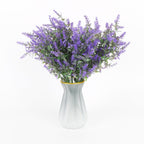 Artificial Lavender Flower Stems 6pcs | Realistic Faux Lavender for Home Bedroom Office & Commercial Display Decor in Purple Pink Green Yellow