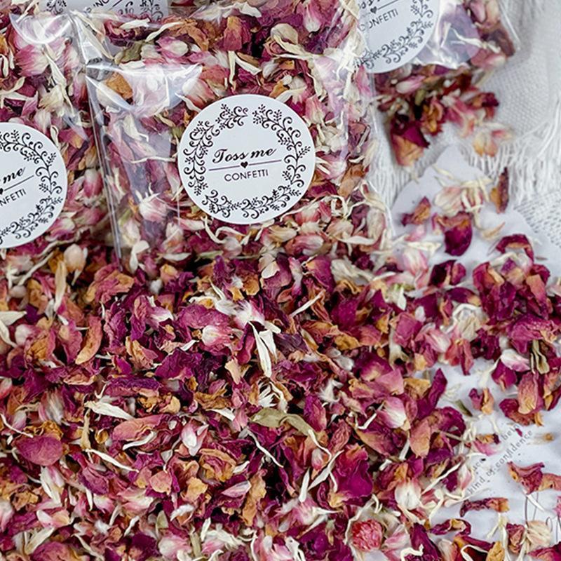 Artificial Rose Confetti Petals 10pcs | Wedding Aisle Table Scatter Valentine's Day Party Decor