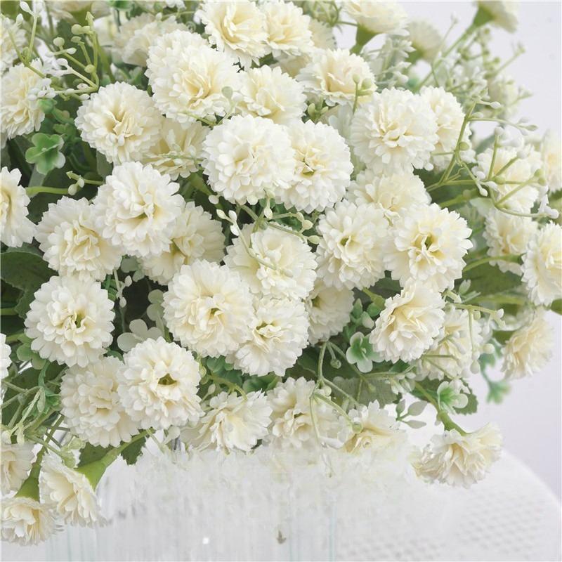 Bulk Carnation Artificial Flowers with Stems | Wedding Home Hotel & Outdoor Decor in Orange Pink Purple White Champagne 5 Colors