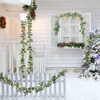 Faux Lemon Greenery Garland with Green Leaves | Artificial Vine for Front Door Wall Party Table & Home Decor in Style A B C