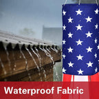 Heavy Duty American Windsock Set of 2 | 4th of July USA Patriotic Flag with Embroidered Stars for Outdoor Hanging