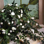 Artificial Rose Vine Garland | Hanging Floral Garland for Wedding Wall Home Decor Trellis Fence