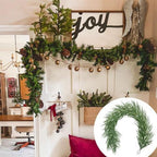 Soft rubber pine needle christmas decor arranged for wreath garland vine by IPOPU