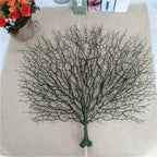 Peacock & coral branch decoration arranged for table centerpiece by IPOPU