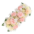 Floral swags arranged for wedding arch party by IPOPU