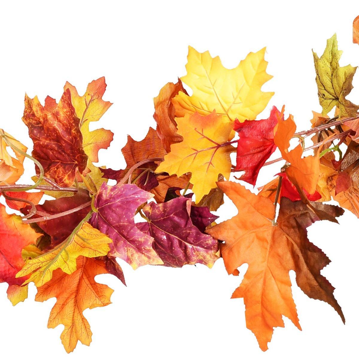 Fall Maple Leaf Hanging Vine Garland | Artificial Autumn Foliage for Thanksgiving Home Wedding Fireplace