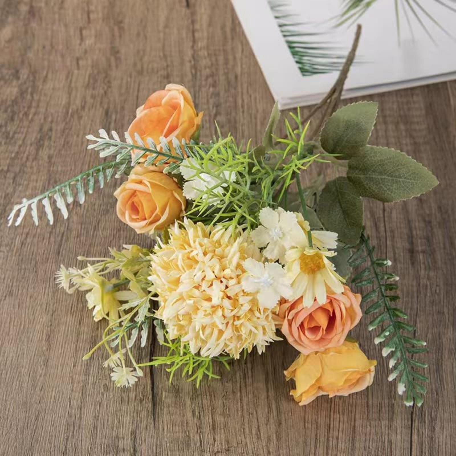 Artificial Dandelion Bouquet Set of 4 | 5 Colors for Wedding Home Party DIY Decor