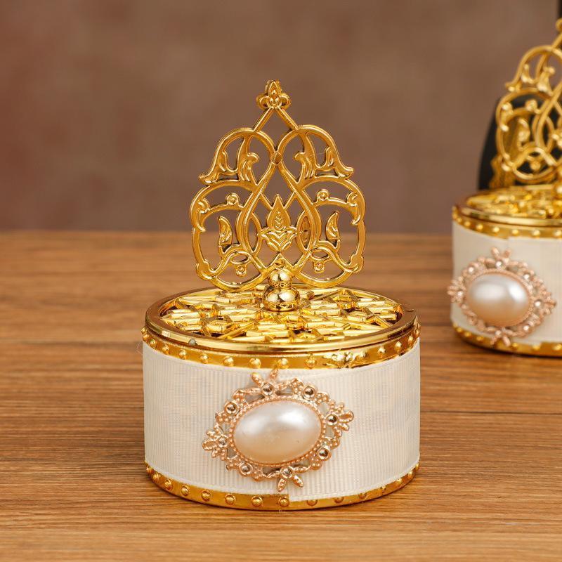 Wedding Favor Boxes with Lid Set of 12 | Gold Candy Chocolate Gift Boxes for Wedding Baby Shower Anniversary & Party