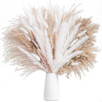 Natural dried cortaderia selloana mixed flower arranged for wedding coffee table by IPOPU