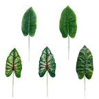 Artificial Monstera Palm Tropical Leaves 20pcs | Home Party Office Store & DIY Decor in 4 Styles A B C D