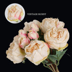 Peony flowers 2 bouquets 10 heads with stems styled for wedding decoration by IPOPU