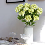 Faux Hydrangea Blooms 5pcs Artificial Flowers | Home Office Wedding Party & Table Centerpiece Decor in 7 Colors