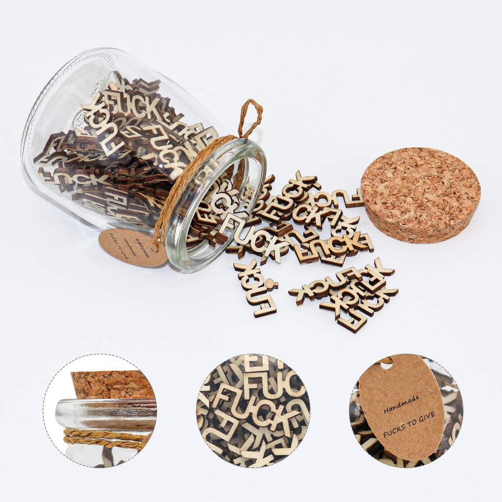 Jar of f*cks arranged for funny gag gift with by IPOPU
