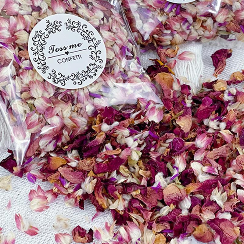 Artificial Rose Confetti Petals 10pcs | Wedding Aisle Table Scatter Valentine's Day Party Decor