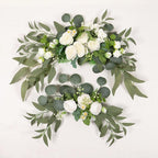 Rose flower swag for wedding arch & door lintel styled for 4 colors by IPOPU