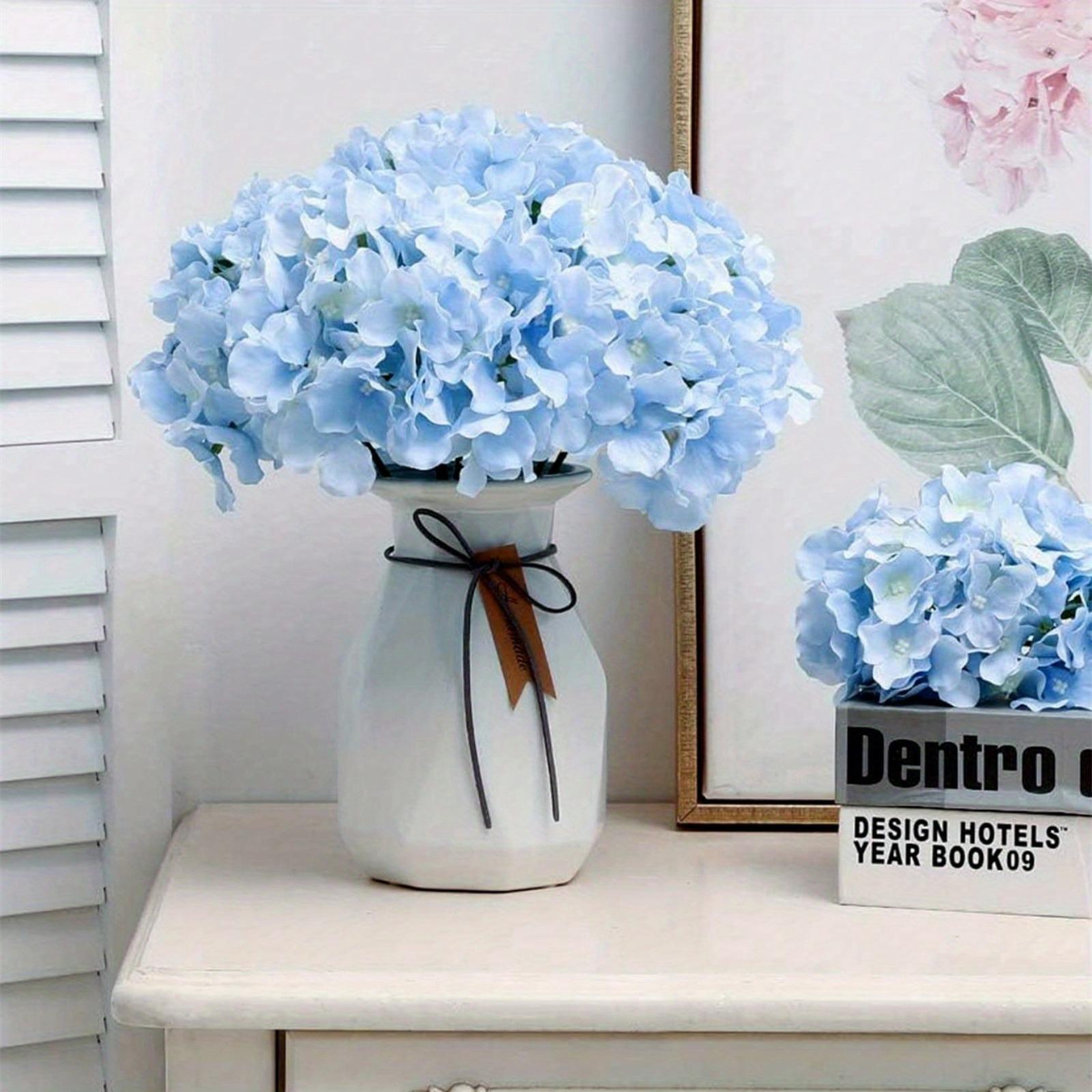 Luxury Artificial Hydrangea Flowers 10pcs | Wedding Centerpiece Valentine's Day Party & Home Decor DIY in Red White Blue