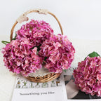 Real Touch Latex Hydrangea Flowers 4pcs 21 inch | Wedding Centerpiece Home Baby Shower & Holiday Decor in 10 Colors