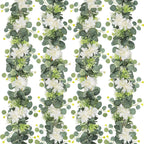 Dahlia Flower Vine Hanging Floral Garland | Wedding Arch Bedroom Home Wall Backdrop & Room Decor in White