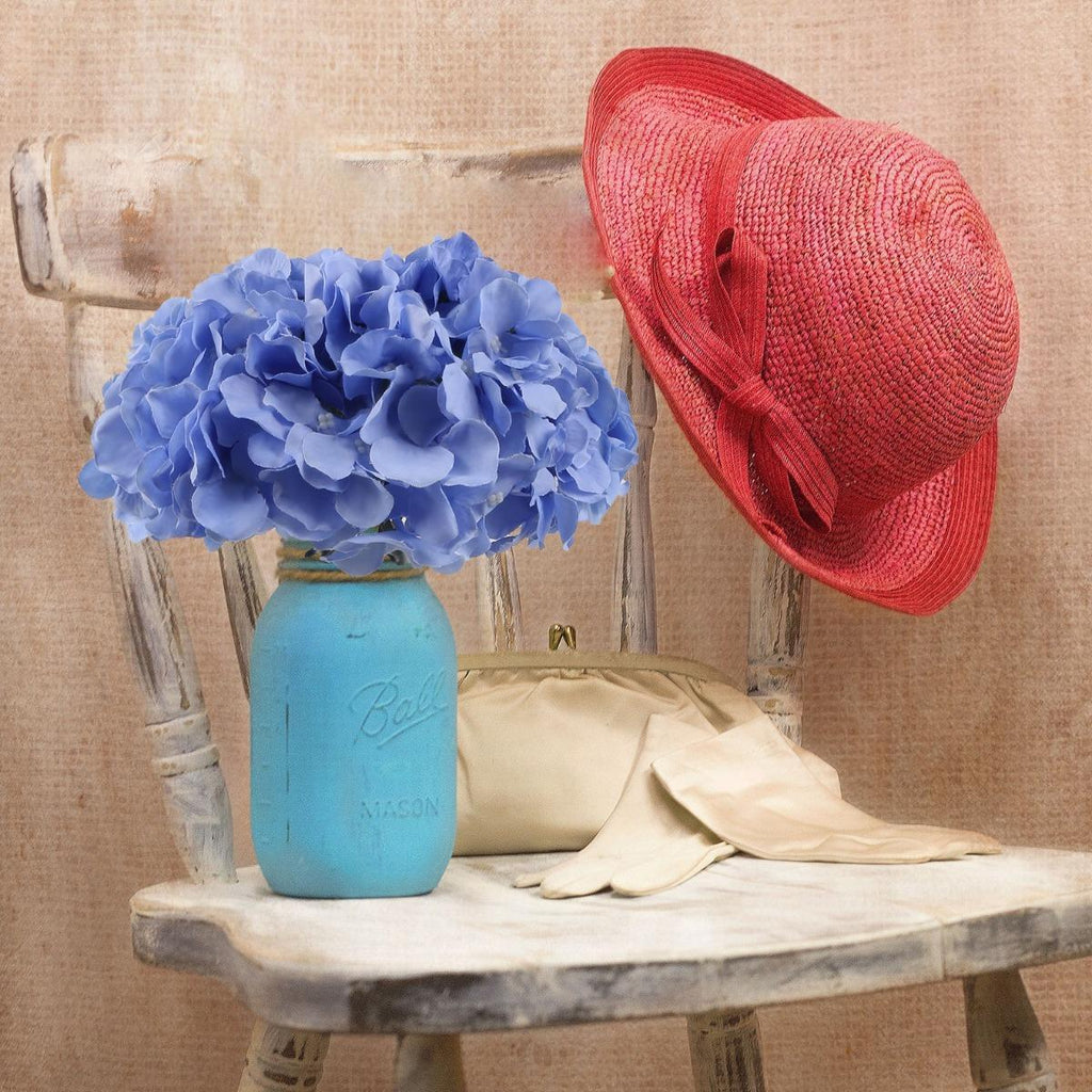 Artificial Hydrangea Flower Heads 10pcs | Wedding Centerpiece Bouquet Party & DIY Floral Decor in 11 Colors