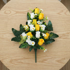 Cemetery flowers memorial rose bouquets with arranged for gravesite decoration by IPOPU