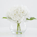 Artificial Hydrangea Flowers in Vase | Premium Faux Hydrangea for Home Decor Coffee Table Wedding DIY