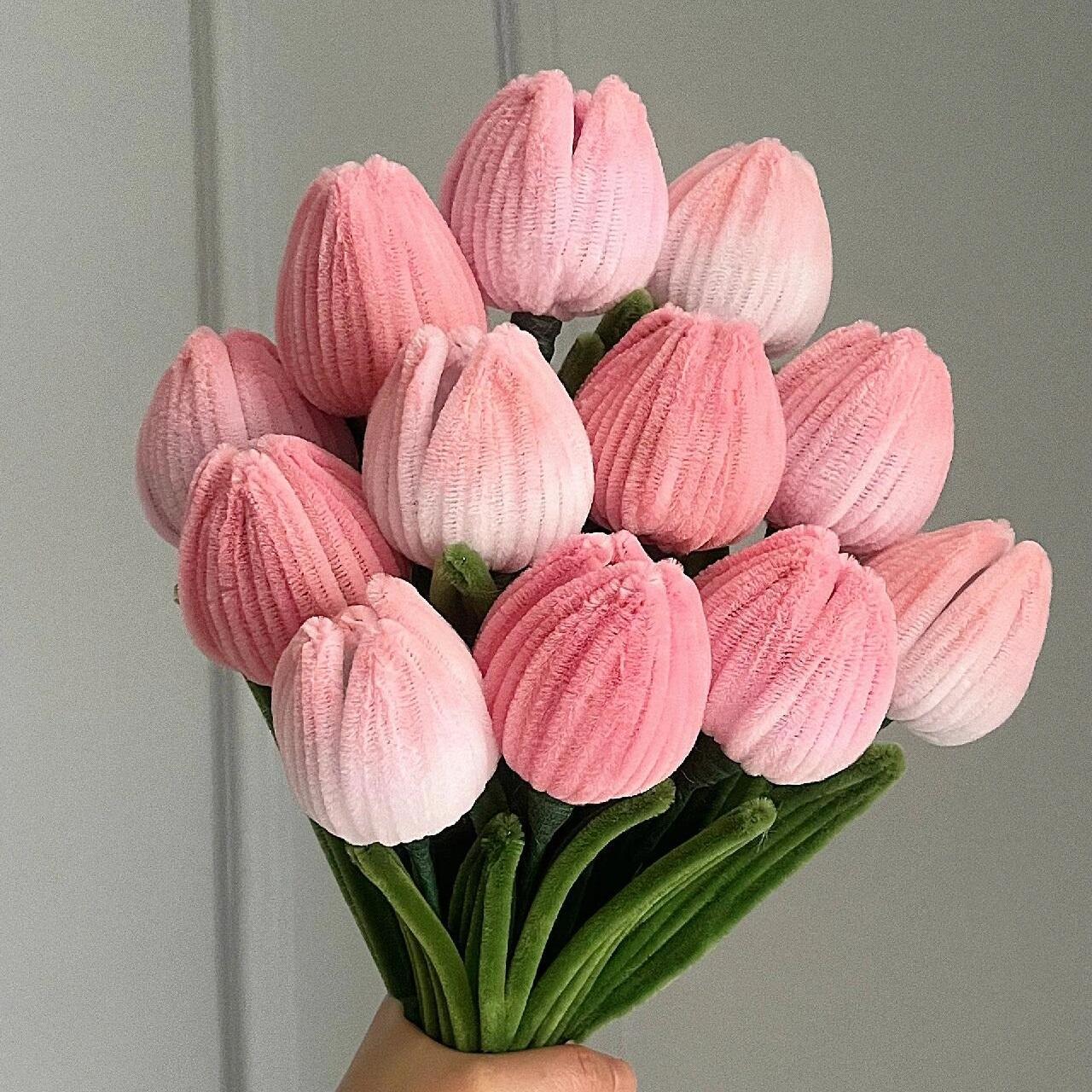 10PCS Pipe Cleaner Chenille Stems DIY Set | Fuzzy Sticks for Flower Crafts Classroom Mother's Day in 4 Colors
