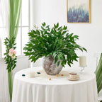 Faux Green Leaf Garland Branches Set of 4 | Hanging Greenery Spray for Wedding Arch Bouquet & Home Decor