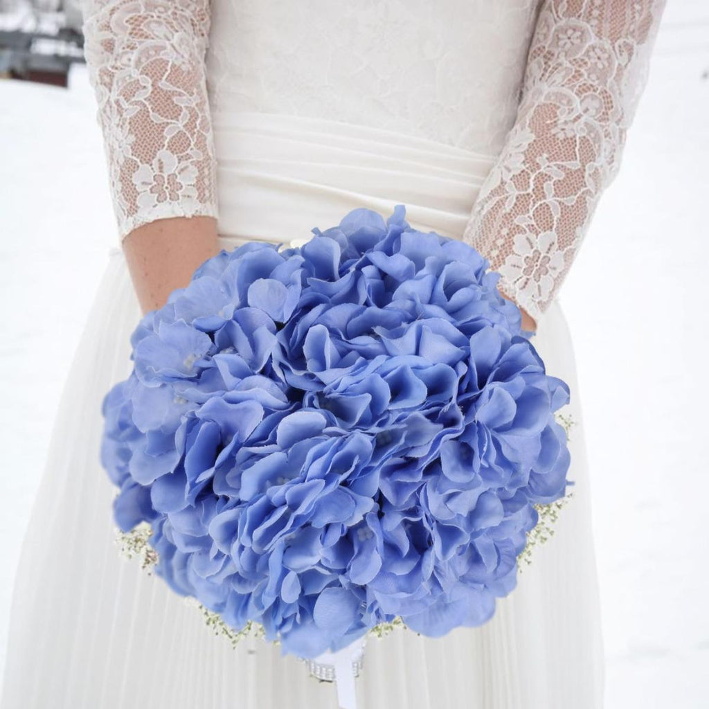 Artificial Hydrangea Flower Heads 10pcs | Wedding Centerpiece Bouquet Party & DIY Floral Decor in 11 Colors