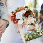 Artificial Bridal Wedding Bouquet | Vintage Floral for Bride Bridesmaid Ceremony Anniversary & Proposal in 13 Styles