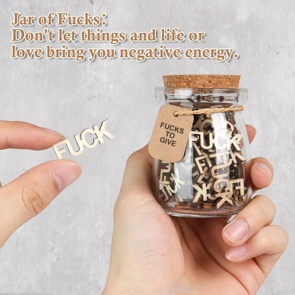Jar of f*cks arranged for funny gag gift with by IPOPU