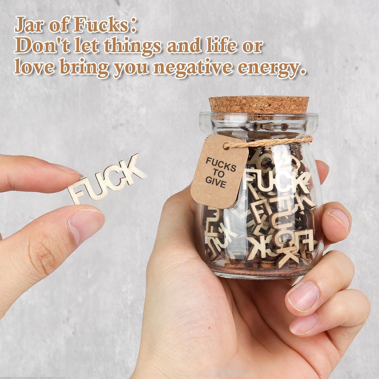 Jar of f*cks arranged for funny gag gift with by IPOPU