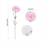 Red Carnations Artificial Flowers, 16PCS Carnations Flowers for Wedding Bouquets Home Table Decor