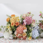 Artificial Dandelion Bouquet Set of 4 | 5 Colors for Wedding Home Party DIY Decor