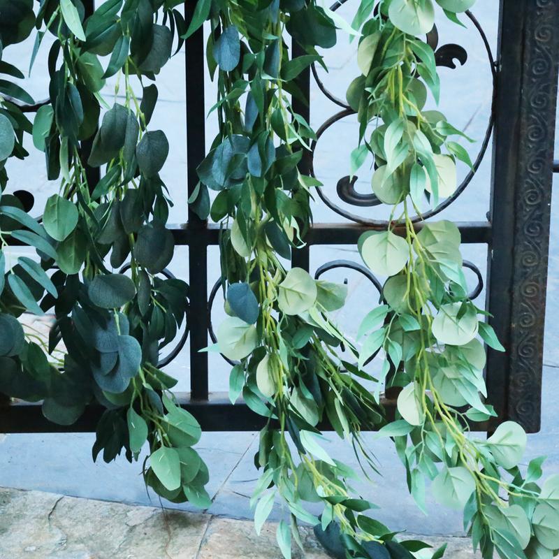 Artificial Eucalyptus and Willow Garland 6.5ft | Wedding Arch Backdrop Table Centerpiece & Home Decor Greenery