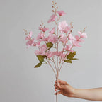 Detail of magnolia blossom stems set of 3 for silk faux flowers by IPOPU