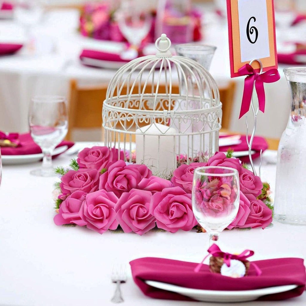 Artificial Stemless Foam Rose Heads 200pcs 1.97in | Wedding Party Home & DIY Craft Decoration in 17 Colors