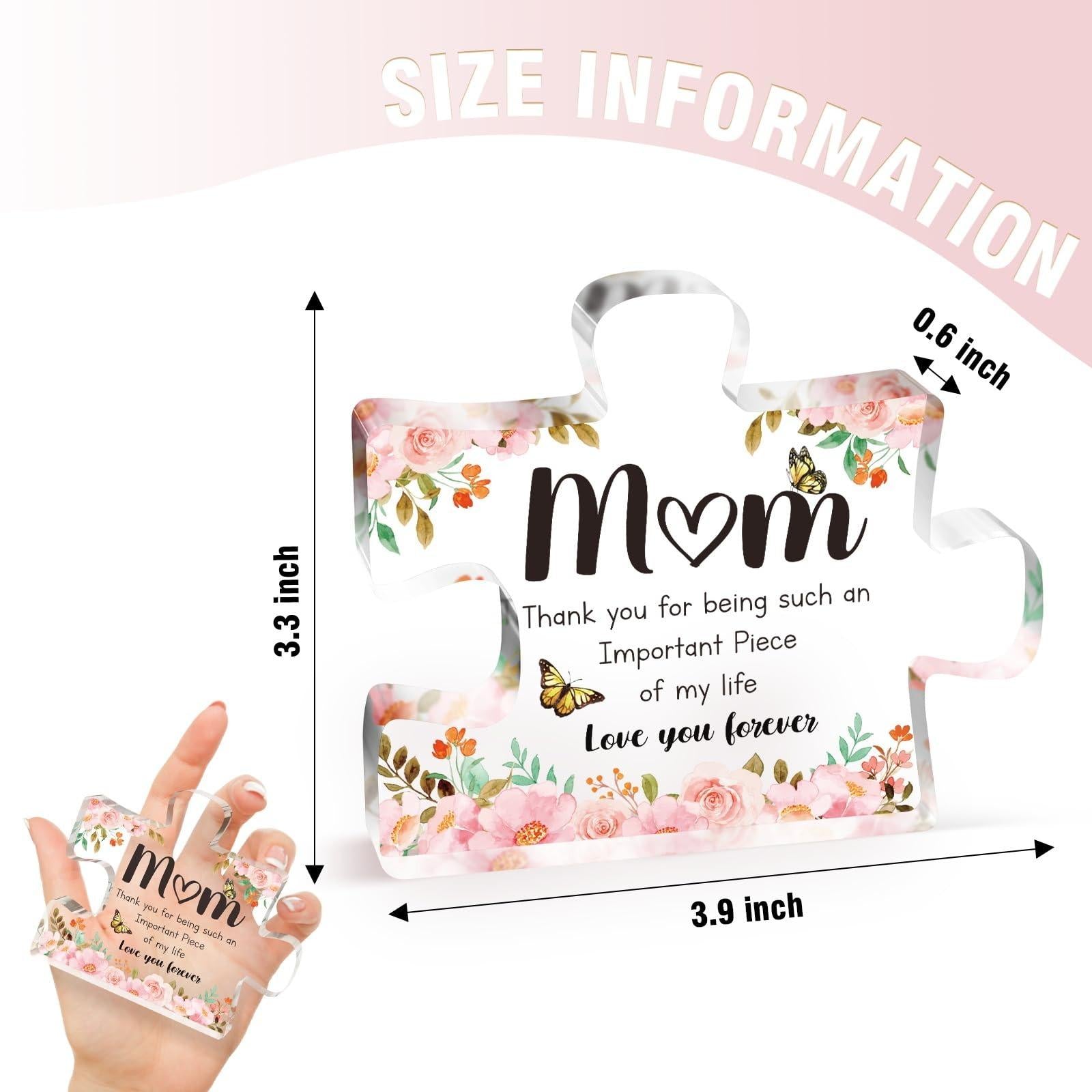 Custom Acrylic Puzzle Plaque | Engraved Gift for Mom Sister Grandma Friend Valentine's Day Mother's Day