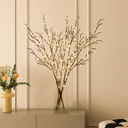 Lighted Brown Willow Branches 2PCS | 31" 50 LED Warm White with Timer & Dimmer for Holiday Wedding & Home Decor