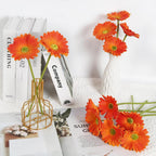 Gerbera Daisy Artificial Flowers 20pcs with Stems | Wedding Party Home Office Decor in 7 Colors