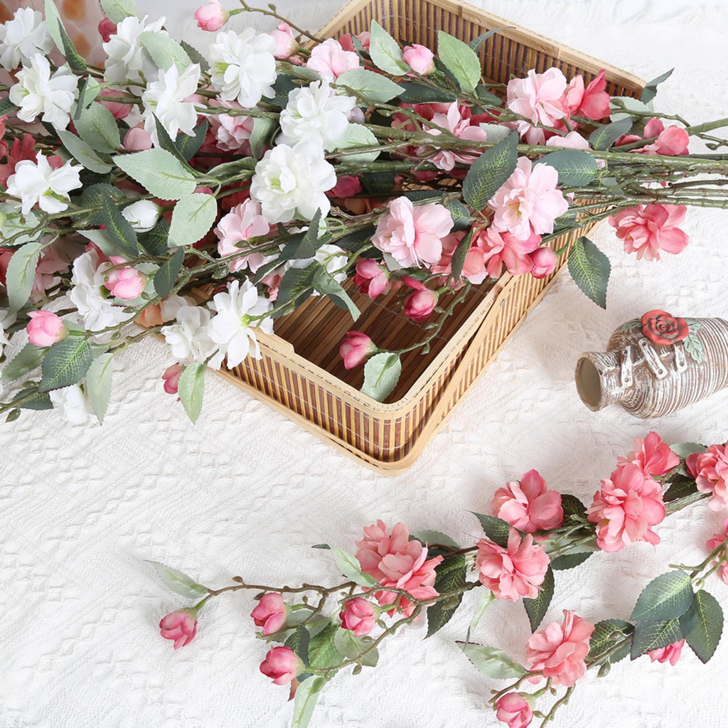 Collection of cherry blossom flowers 6pcs for wedding home decor by IPOPU