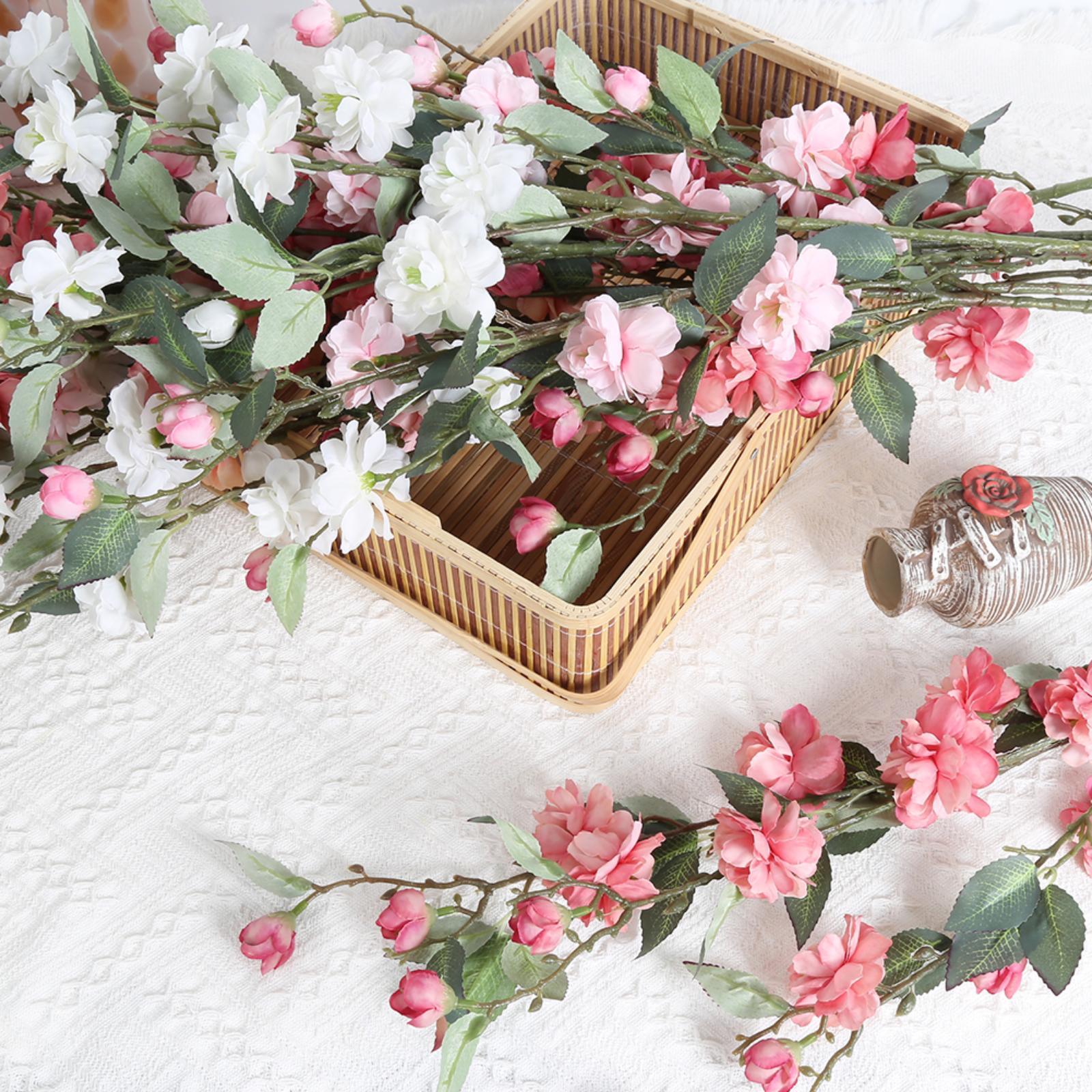 Collection of cherry blossom flowers 6pcs for wedding home decor by IPOPU