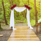 Wedding arch artificial flowers in 4 colors for ceremony and event decor