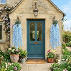 Wisteria Hanging Flowers Dense Faux Vine Garland 2pcs | 6 Colors for Wedding Arch Backdrop Home Party & Wall Decor