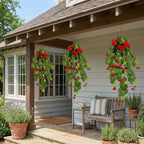 Morning glory hanging flower vine arranged for faux cascading plant by IPOPU