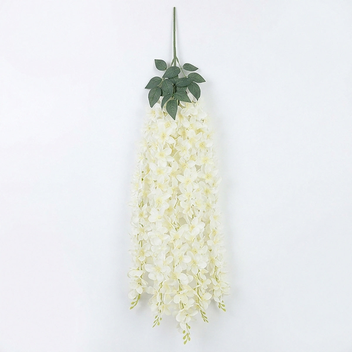 Wisteria Hanging Flowers Dense Faux Vine Garland 2pcs | 6 Colors for Wedding Arch Backdrop Home Party & Wall Decor