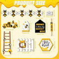 Summer tiered tray decor set with honey bee gnome wooden signs and yellow truck for farmhouse home decor
