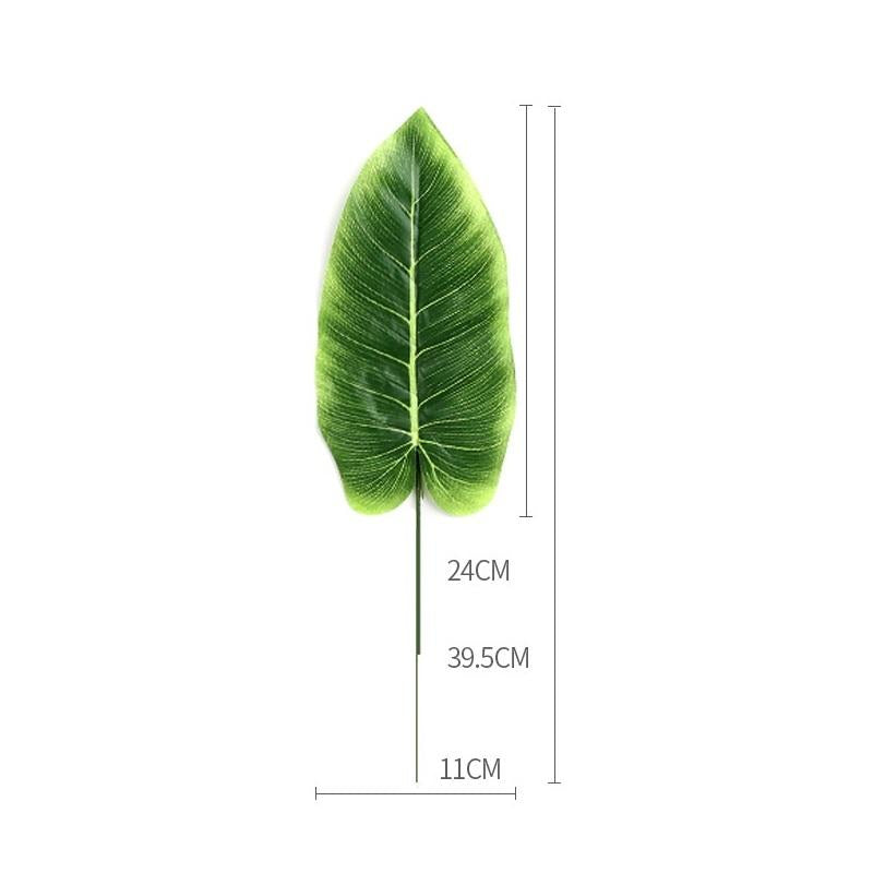 Artificial monstera palm tropical leaves 20pcs style B for home wedding party office decor