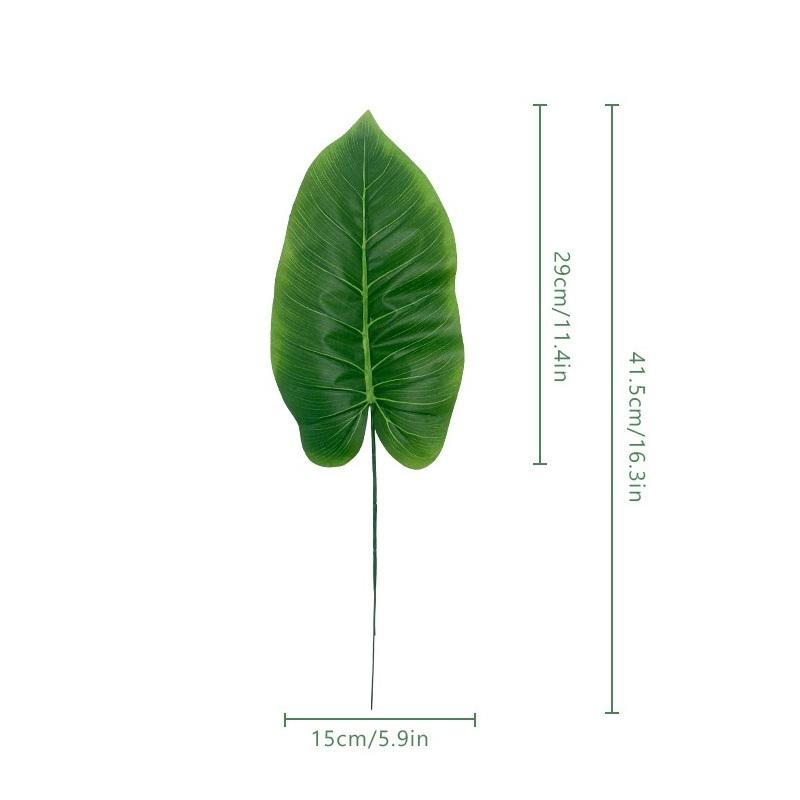 Artificial monstera palm tropical leaves 20pcs style C for home wedding party office decor